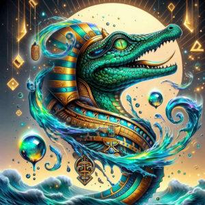 fertility-god-sobek-tattoo-faded-for-palm – tattoo design ideas free ai generated – Gallery: sobek-inkby-ai
