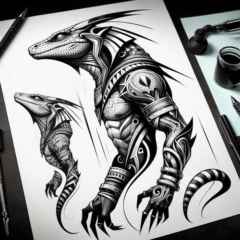 egyptian-god-tattoo-crypt-for-lower-arm – tattoo design ideas free ai generated – Gallery: sobek-inkby-ai