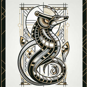 fertility-god-sobek-tattoo-silence-for-spine – tattoo design ideas free ai generated – Gallery: sobek-inkby-ai