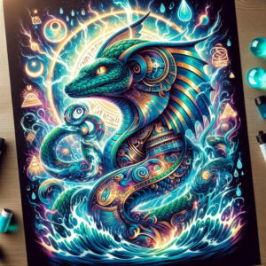 wave-sobek-tattoo-haunting-for-shoulder-blade – tattoo design ideas free ai generated – Gallery: sobek-inkby-ai