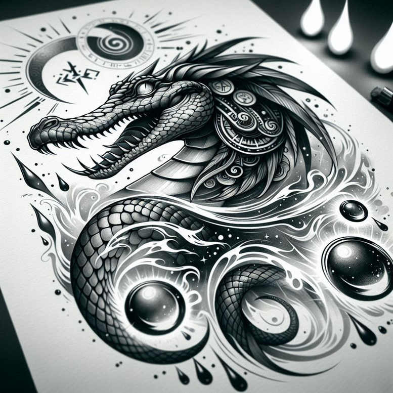 rebirth-symbol-sobek-tattoo-possessed-for-upper-back – tattoo design ideas free ai generated – Gallery: sobek-inkby-ai