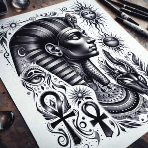colorful-sobek-tattoo-sacrifice-for-nape – tattoo design ideas free ai generated – Gallery: sobek-inkby-ai