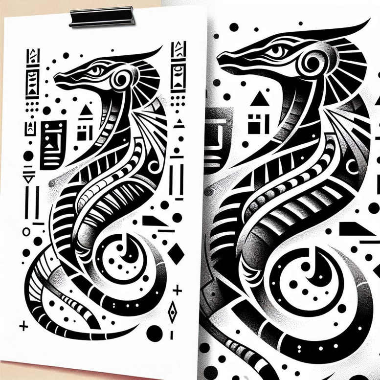 energy-sobek-tattoo-abyss-for-elbow – tattoo design ideas free ai generated – Gallery: sobek-inkby-ai