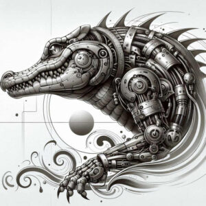 ornamental-detail-sobek-tattoo-abyss-for-upper-back – tattoo design ideas free ai generated – Gallery: sobek-inkby-ai