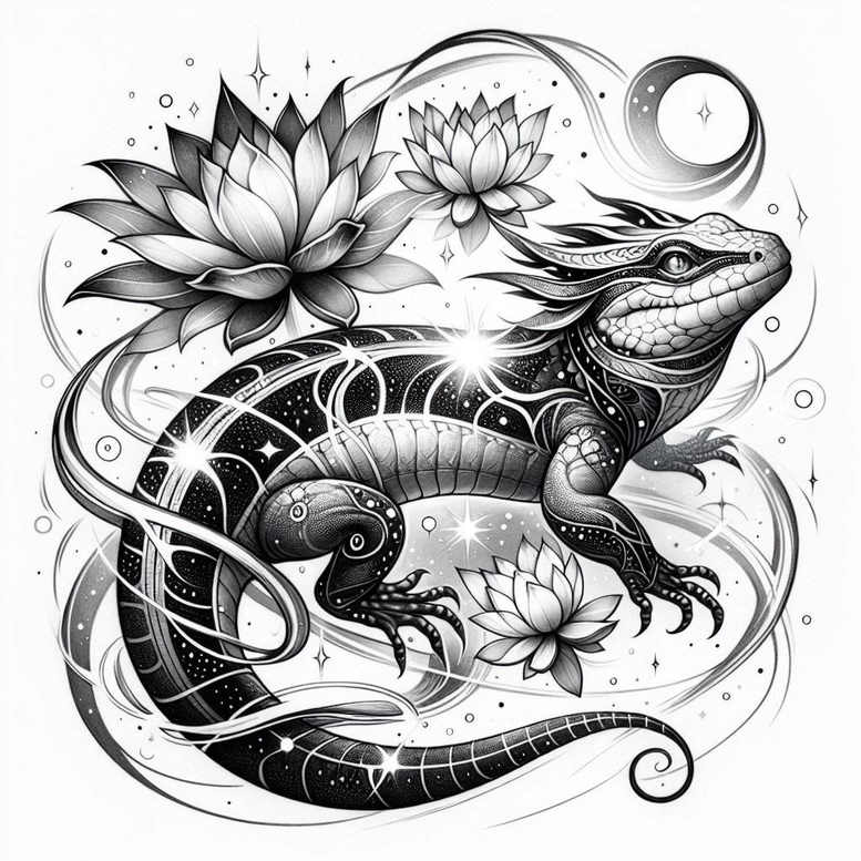 mystical-symbol-sobek-tattoo-dreadful-for-lower-thigh – tattoo design ideas free ai generated – Gallery: sobek-inkby-ai