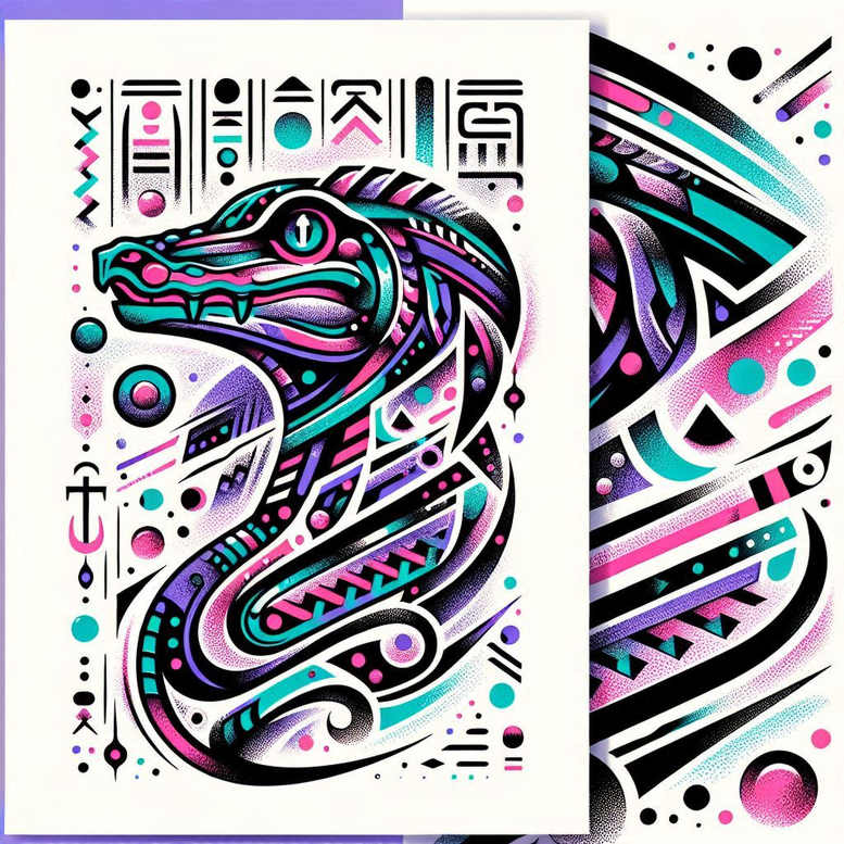 sobek tattoo design ideas clean lines aggressive form embodying endurance