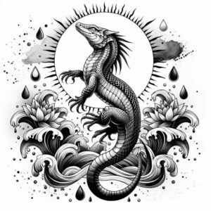 sobek tattoo design ideas soft-focus ancient might represents resilience
