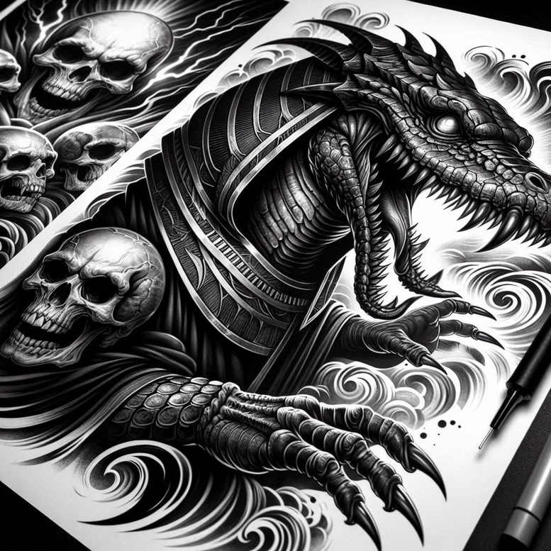 sobek tattoo design ideas decorative elements crocodile god for stomach