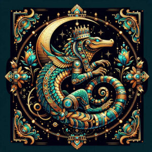 sobek tattoo design ideas artistic flair Egyptian protector for lower thigh
