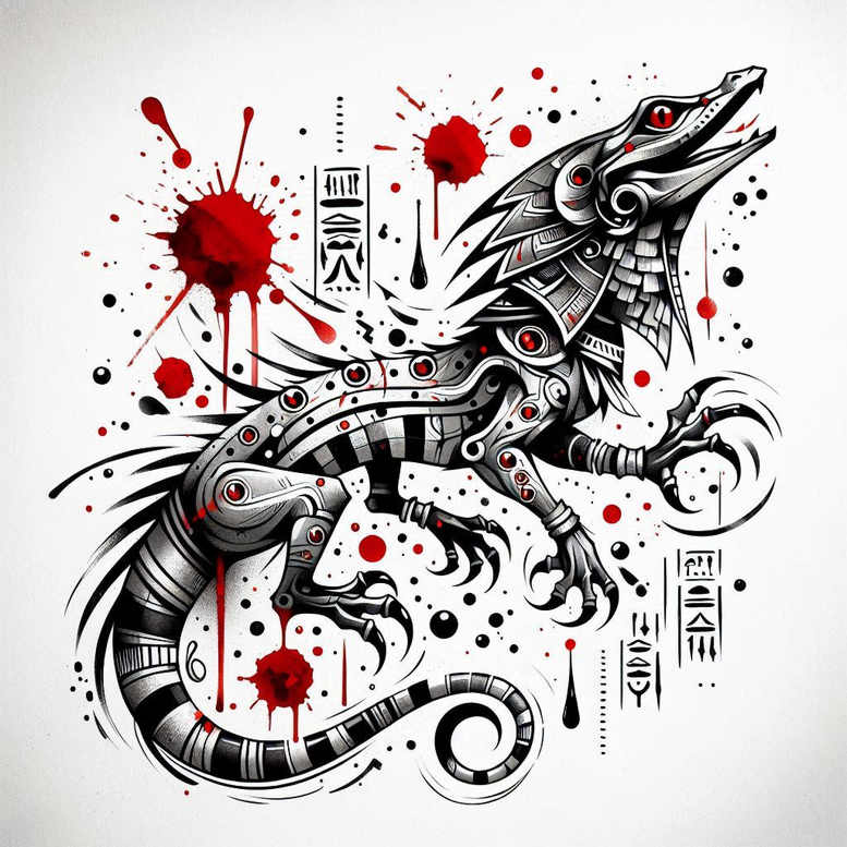 sobek tattoo design ideas beyond reality mythic beast shows perseverance