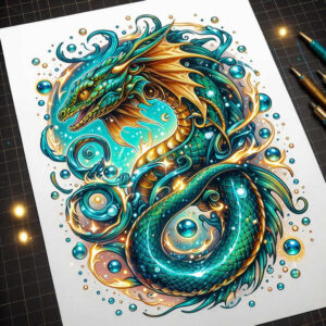 sobek tattoo design ideas Realism clean background mythic beast stands for endurance