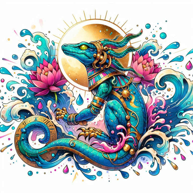 sobek tattoo design ideas close-up primal defense symbolising endurance