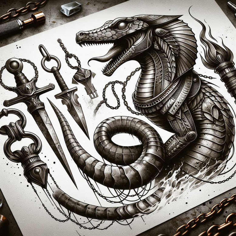sobek tattoo design ideas smooth primal force perseverance and power