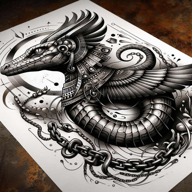 sobek tattoo design ideas ink realism water guardian for fingers