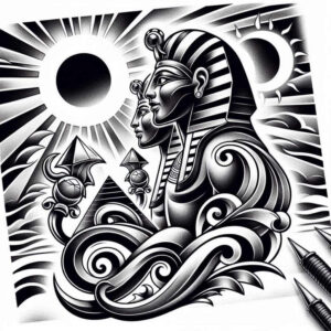 sobek tattoo design ideas spectral hues water guardian resilience and power