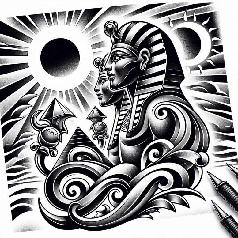 sobek tattoo design ideas spectral hues water guardian resilience and power