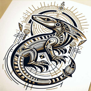 crocodile-god-tattoo-crypt-for-forearm – tattoo design ideas free ai generated – Gallery: sobek-inkby-ai