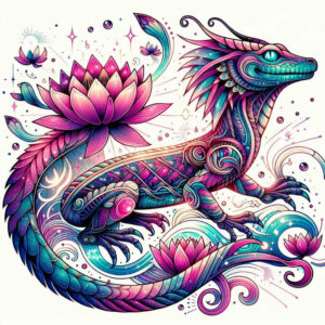 ornamental-sobek-tattoo-gagged-for-neck – tattoo design ideas free ai generated – Gallery: sobek-inkby-ai