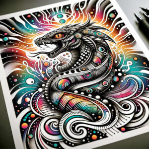 for-women-menacing-for-upper-shoulder – tattoo design ideas free ai generated – Gallery: sobek-inkby-ai