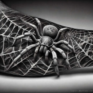 protection-motif-spider-tattoo-dripping-for-side-torso – tattoo design ideas free ai generated – Gallery: spiders-inkby-ai
