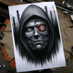 surrealistic-characters tattoo design ideas bold paradox person embodying strength