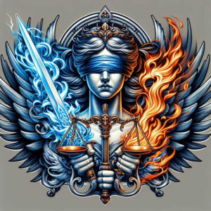ethics-motif-tattoo-for-men – tattoo design ideas free ai generated – neotraditional-rich-shading – for-back-shoulder – Gallery: themis-inkby-ai