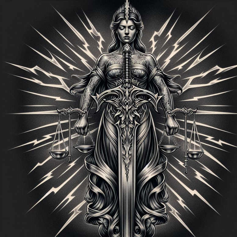 themis tattoo design ideas artistic flair ancient law courage and power