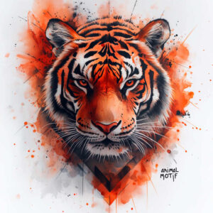 tigers tattoo design ideas Surrealism fantastical elements wild stripes for chest