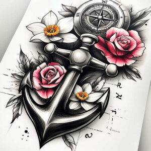 travel-symbolism-surrealism-imperfect-symmetry-for-sternum – tattoo design ideas free ai generated – Gallery: travels-inkby-ai