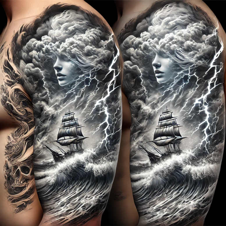 travel-and-freedom-for-men-surrealism-enigmatic-visuals-for-outer-arm – tattoo design ideas free ai generated – Gallery: travels-inkby-ai