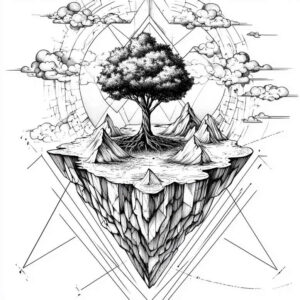 tree-with-flowing-lines-realism-real-shadows-for-spine – tattoo design ideas free ai generated – Gallery: trees-inkby-ai