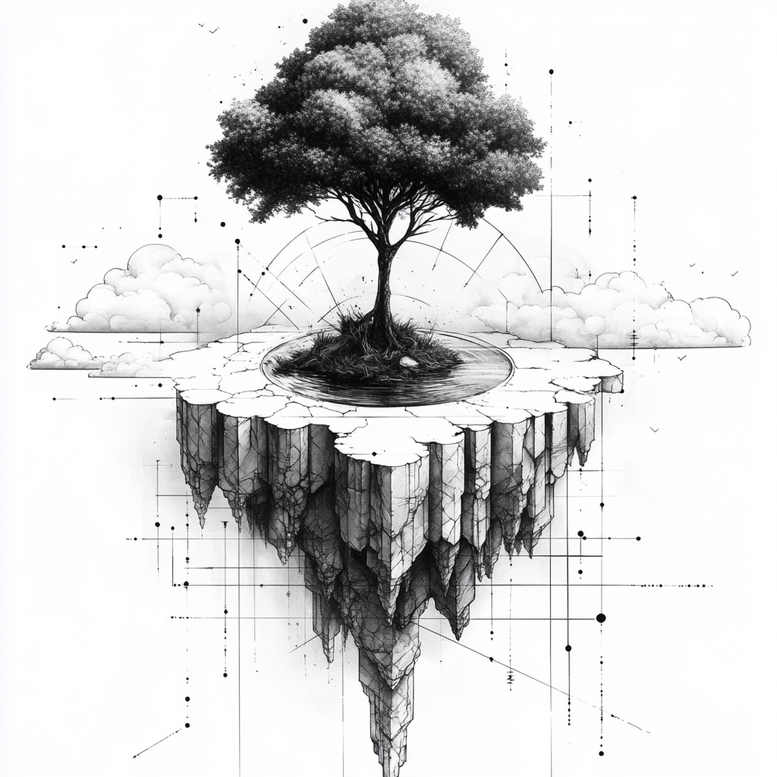 trees tattoo design ideas Surrealism visionary tree of life strength and power
