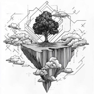tree-geometric-detail-surrealism-esoteric-for-shoulder-blade – tattoo design ideas free ai generated – Gallery: trees-inkby-ai