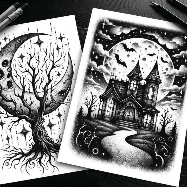 tree-mystery-motif-realism-realistic-movement-for-toe – tattoo design ideas free ai generated – Gallery: trees-inkby-ai
