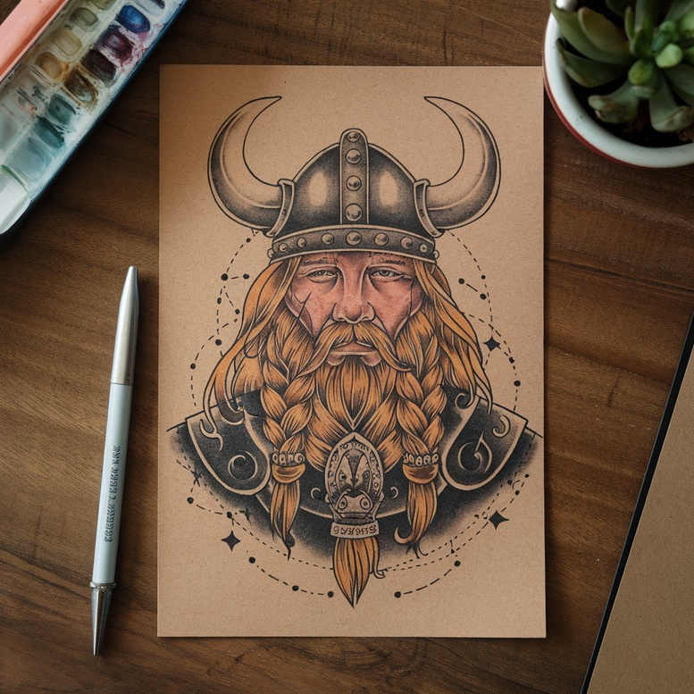 battle-and-bravery-tattoo-for-men-sacrifice-for-lower-back – tattoo design ideas free ai generated – Gallery: vikings-inkby-ai