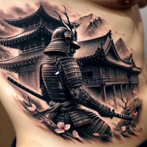 shuriken-tattoo-realism-natural-look-for-chest – tattoo design ideas free ai generated – Gallery: warriors-asia-inkby-ai