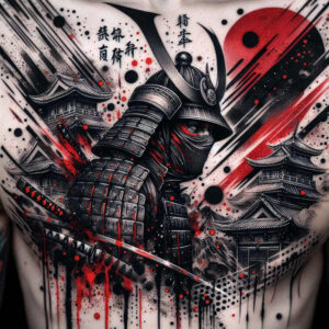 ninja-tattoo-realism-seamless-blend-for-elbow – tattoo design ideas free ai generated – Gallery: warriors-asia-inkby-ai