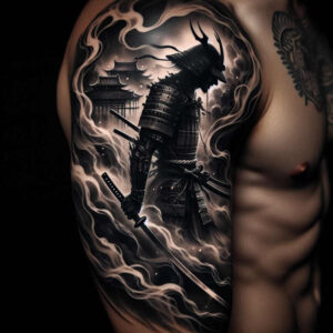 protection-motif-tattoo-realism-naturalistic-for-temple – tattoo design ideas free ai generated – Gallery: warriors-asia-inkby-ai
