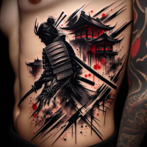 courage-symbol-tattoo-neotraditional-dynamic-color-for-full-back – tattoo design ideas free ai generated – Gallery: warriors-asia-inkby-ai