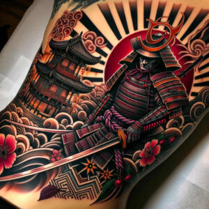 warriors-asia tattoo design ideas structured design ancient combat embodying resilience