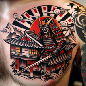warriors-asia tattoo design ideas Realism skin realism silent warrior for heel