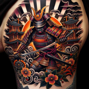 warriors-asia tattoo design ideas vivid hallucination tattoo discipline shows resilience
