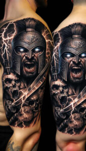 hoplite-tattoo-realism-surface-complexity-for-ribs – tattoo design ideas free ai generated – Gallery: warriors-greece-inkby-ai