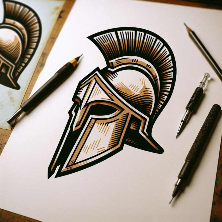 hoplite-honor-motif-neotraditional-classic-motifs-for-thigh – tattoo design ideas free ai generated – Gallery: warriors-greece-inkby-ai