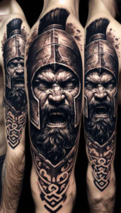 spartan-spirit-motif-neotraditional-rich-shading-for-collarbone – tattoo design ideas free ai generated – Gallery: warriors-greece-inkby-ai