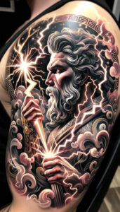 warriors-greece tattoo design ideas clean lines Hoplite stance shows courage