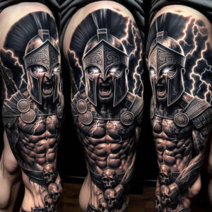 warriors-greece tattoo design ideas luminous marble warrior meaning resilience