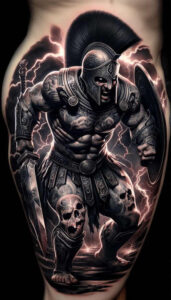 warrior-strength-symbol-realism-textured-light-for-side – tattoo design ideas free ai generated – Gallery: warriors-greece-inkby-ai