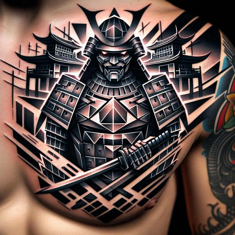 knight-with-ornament-neotraditional-accent-shading-for-upper-back – tattoo design ideas free ai generated – Gallery: warriors-inkby-ai