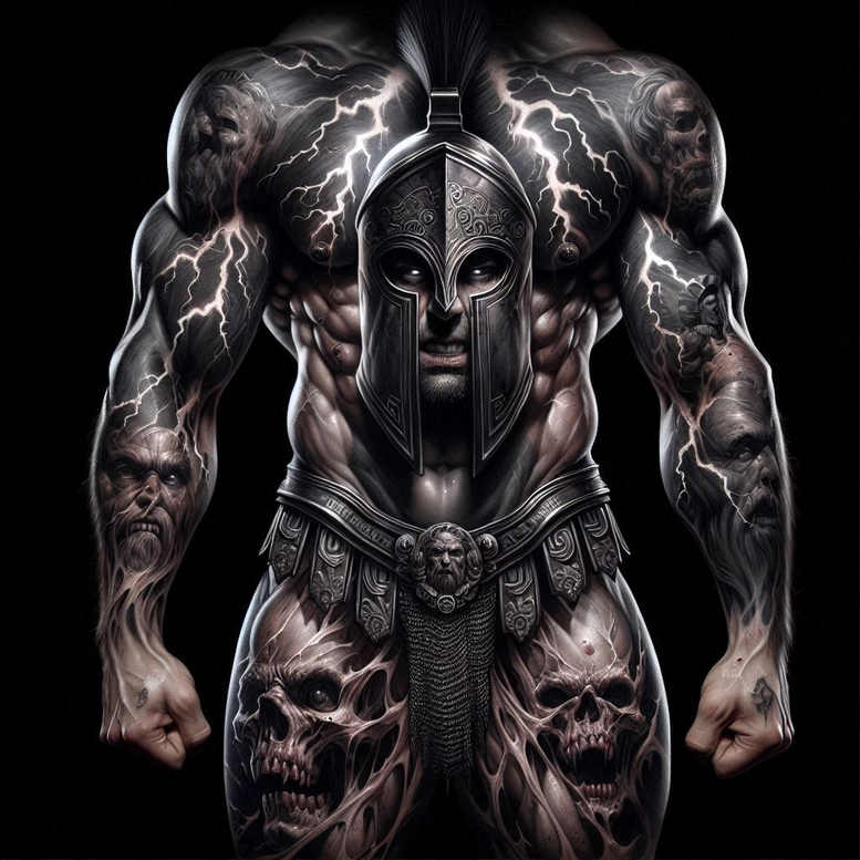 warrior-protection-motif-realism-emotional-depth-for-upper-arm – tattoo design ideas free ai generated – Gallery: warriors-inkby-ai